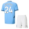 Officiële Voetbalshirt + Korte Broek Manchester City Gvardiol 24 Thuis 2024-25 - Kids